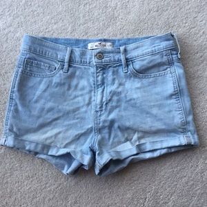 Hollister Light Wash Denim Shorts